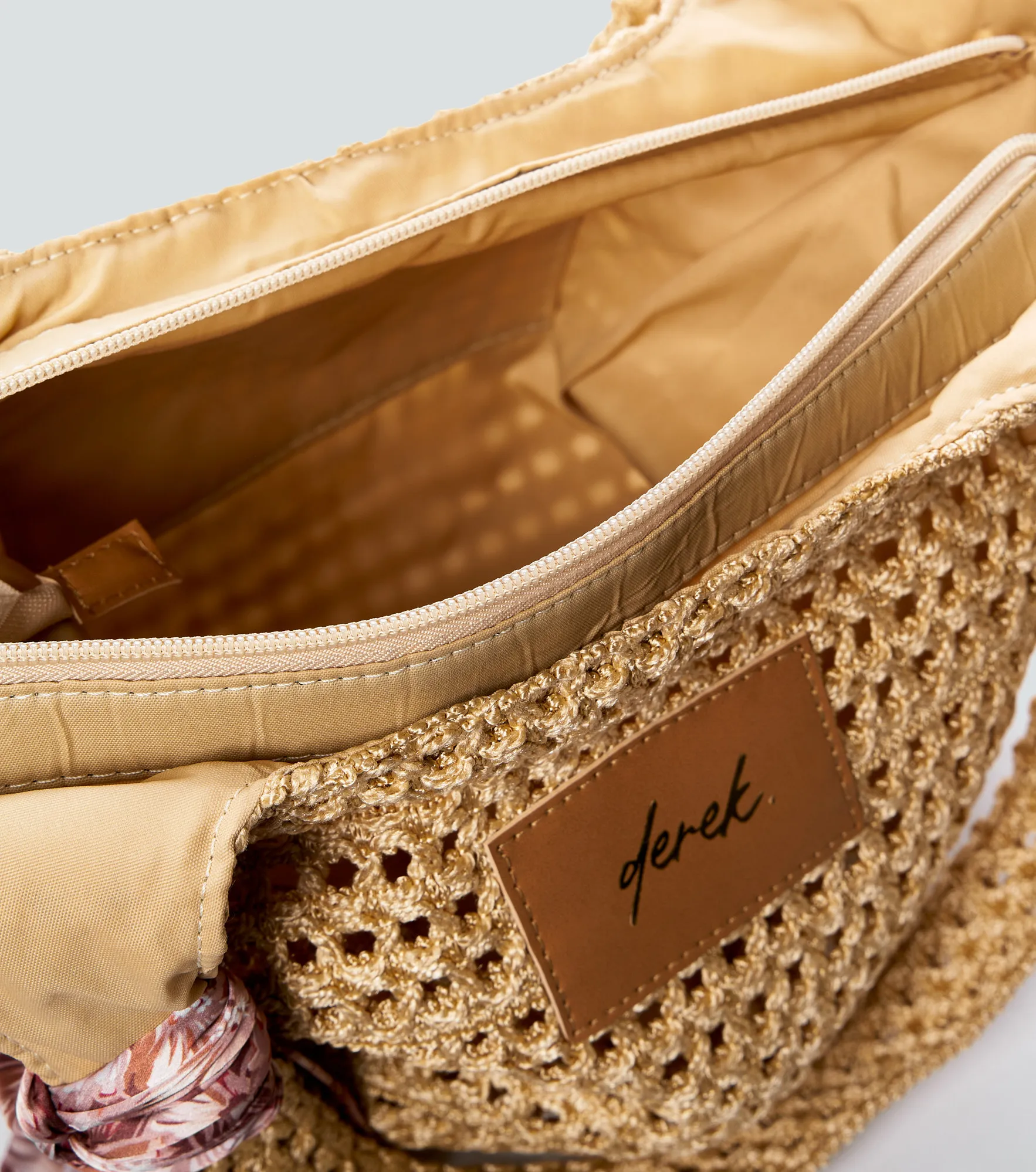 Bolso Tejido Para Mujer En Rafia Francesca Derek 838794 KQ