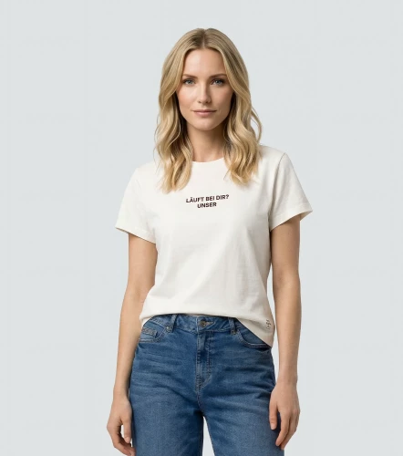 Gissel Blusa T Shirt Unicolor Con Estampado En Delantero UnserCR