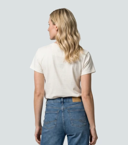 Gissel Blusa T Shirt Unicolor Con Estampado En Delantero UnserCR