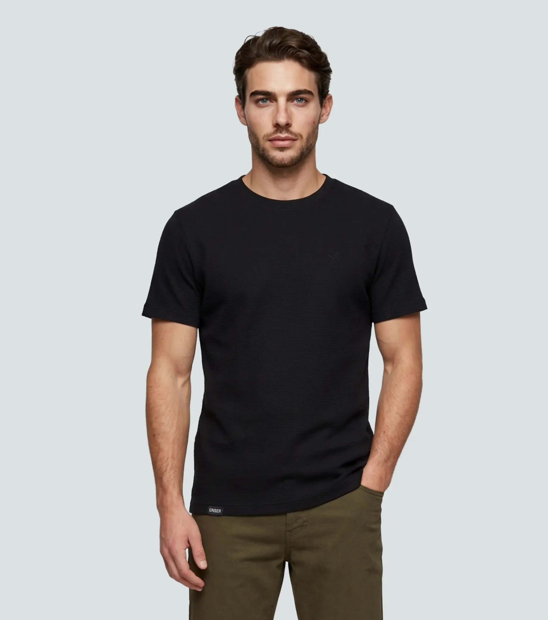 Slim Harry Camiseta De Textura UnserNG