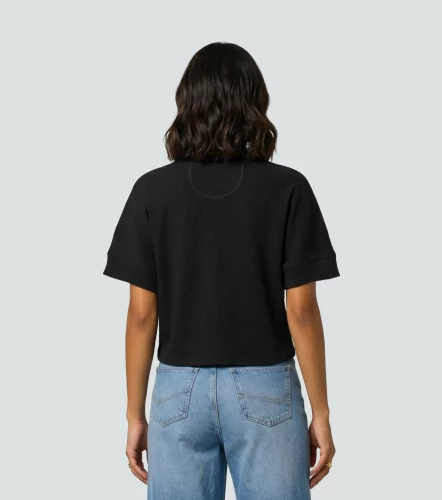 Victoria Blusa T Shirt Unicolor Manga Enteriza UnserNG