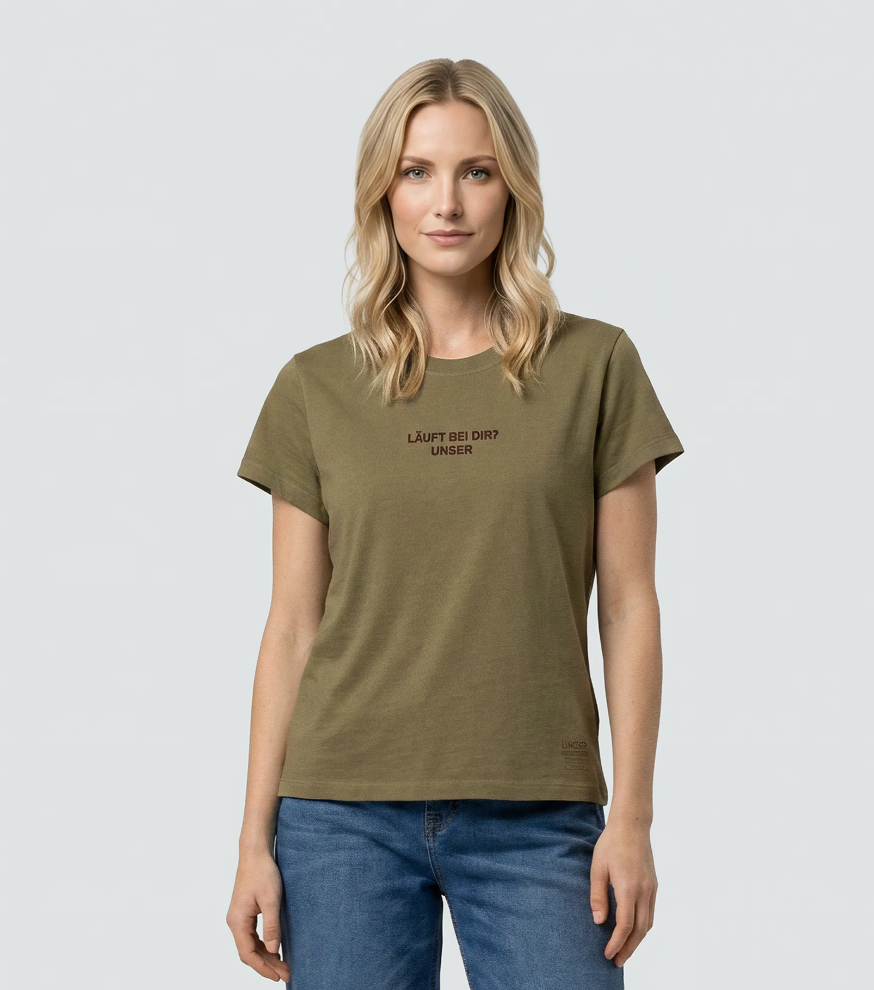 Gissel Blusa T Shirt Unicolor Con Estampado En Delantero UnserVD