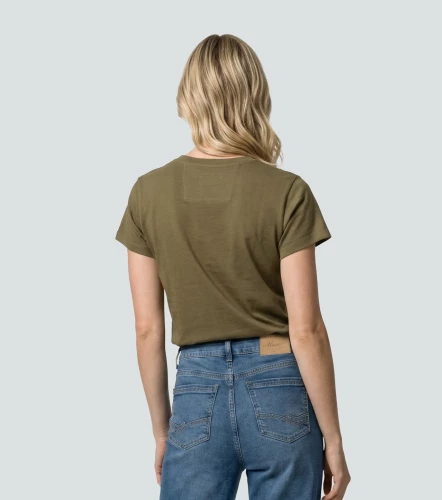 Gissel Blusa T Shirt Unicolor Con Estampado En Delantero UnserVD