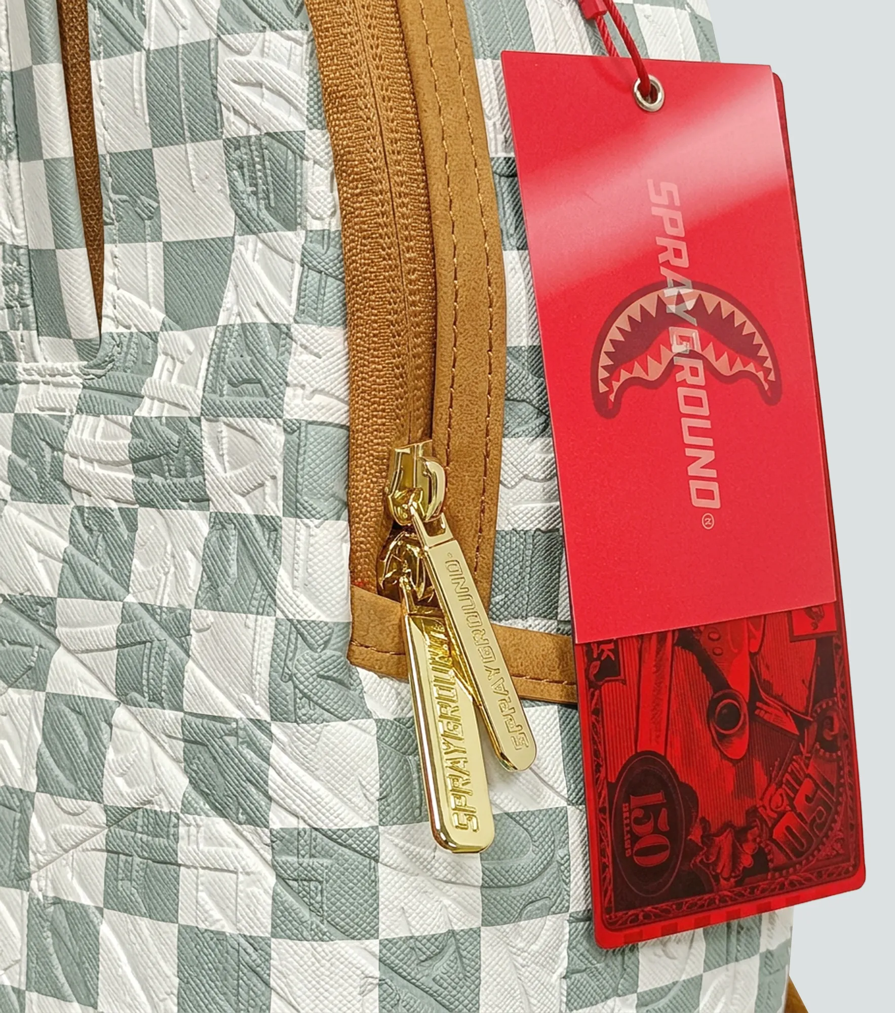 Morral Sprayground Graff Embossed Cream Check 133568 BL