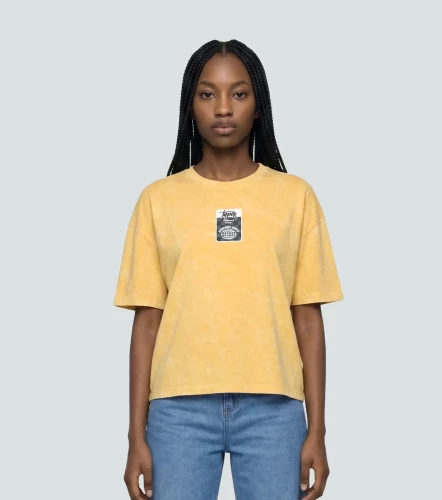 Mary T Shirt Boxy Con Acid Wash TyperAL