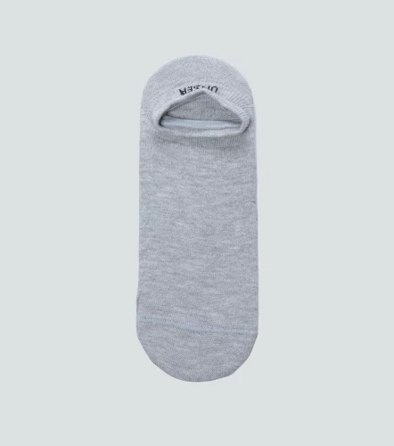 Media Para Hombre Tripack Invisible Unicolor Con Texto UnserCU