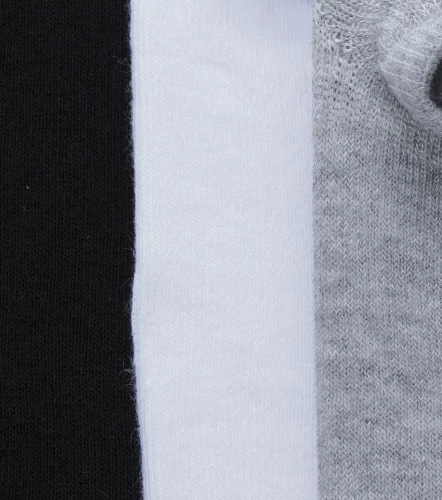 Media Para Hombre Tripack Invisible Unicolor Con Texto UnserCU