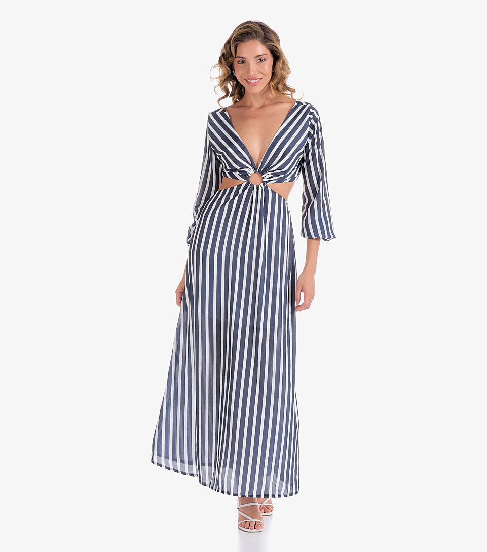 Vestido Para Mujer Largo A Rayas Anastacia DerekAZ