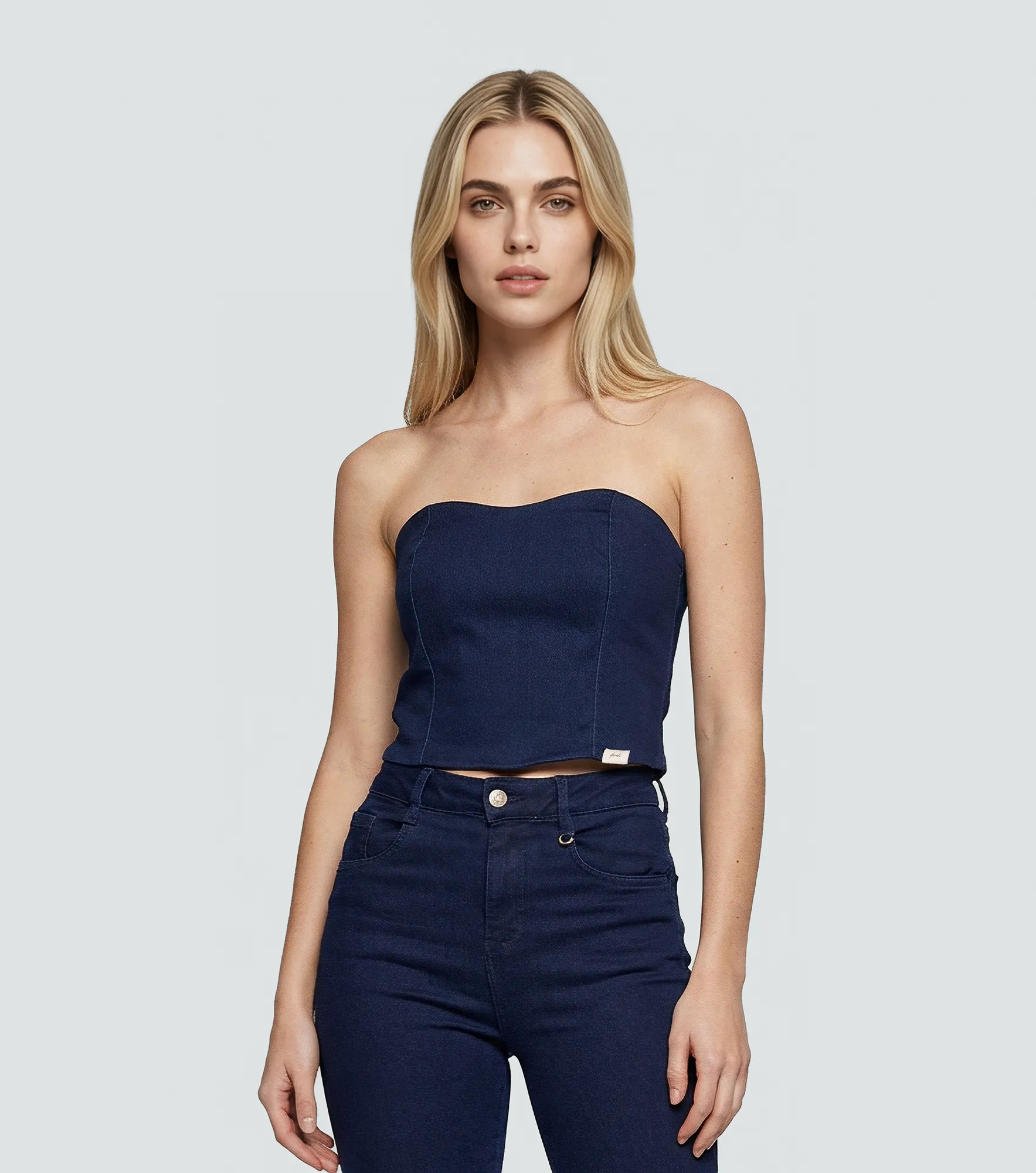 Corset En Indigo Para Mujer Con Proceso Tamara DerekAZ