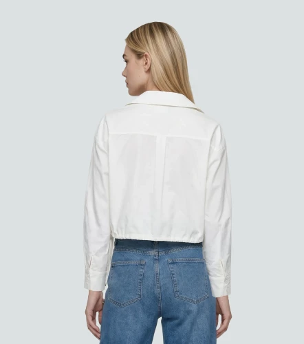 Blusa Camisera Para Mujer Con Detalle De Cordon DerekBH