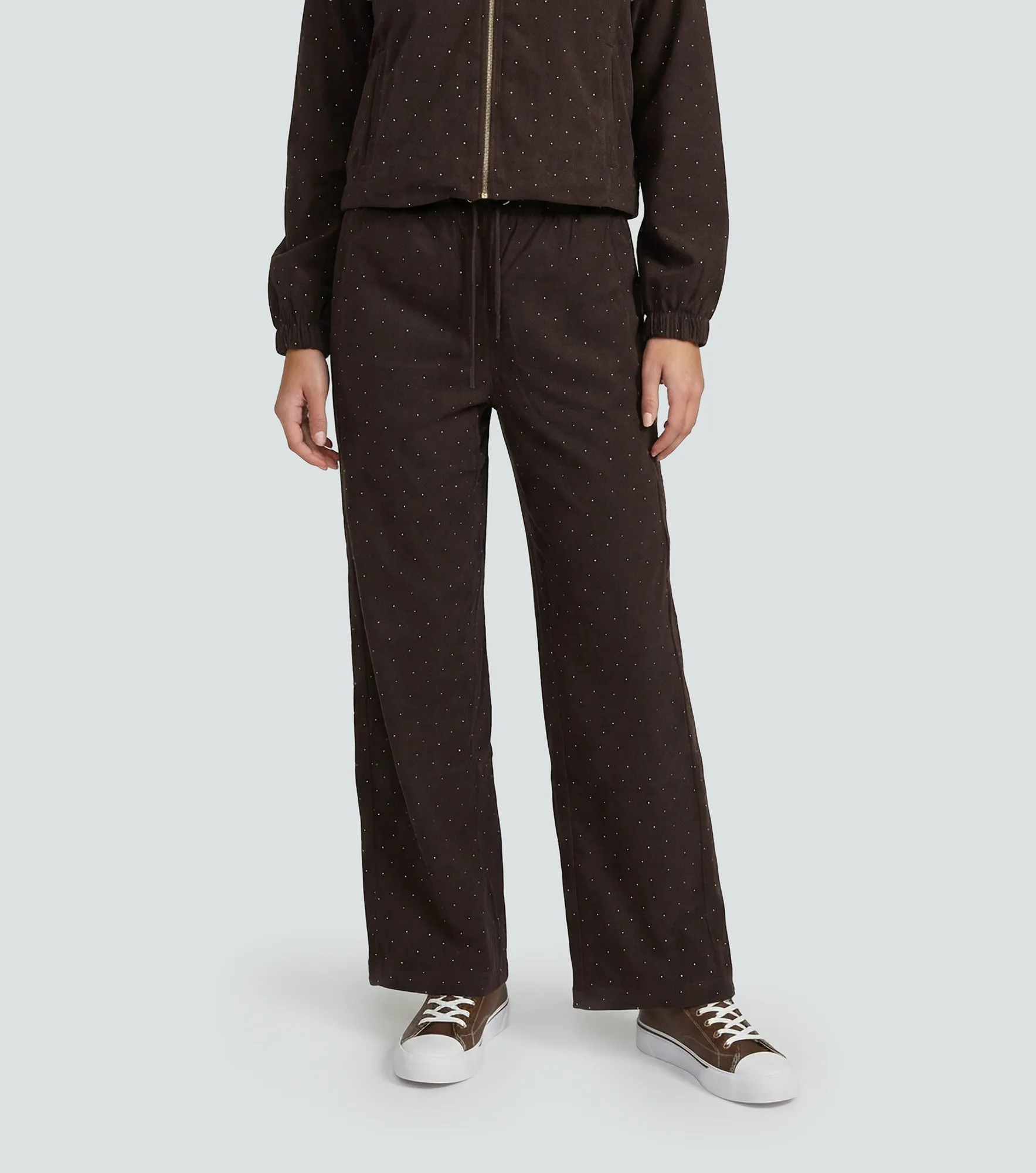 Pantalon Largo Con Apliques Derek 838242 CF