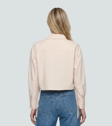 Blusa Camisera Para Mujer Con Detalle De Cordon DerekKQ