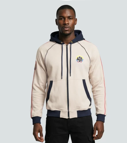 Colombia Hoddie Abierto Con Capota Masculino GroggyCU