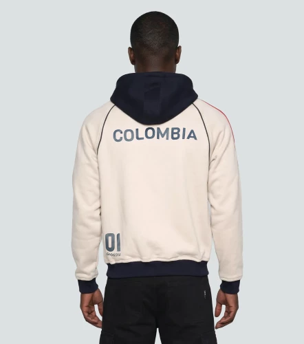 Colombia Hoddie Abierto Con Capota Masculino GroggyCU