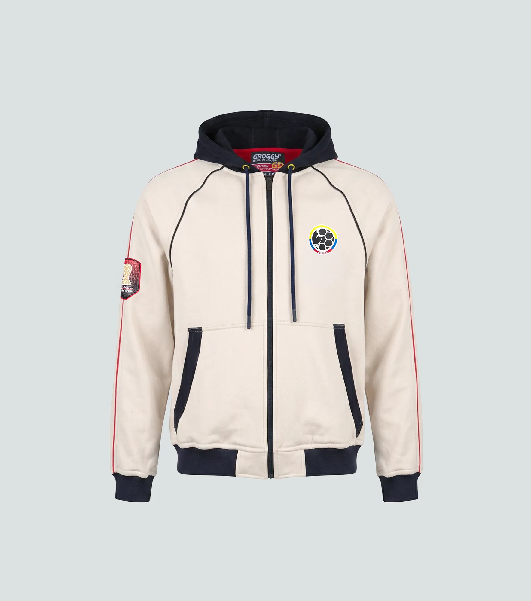 Colombia Hoddie Abierto Con Capota Masculino Groggy 838740 CU