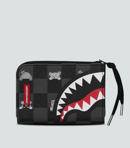 Billetera Sprayground Gray Peeking Character CheckNG