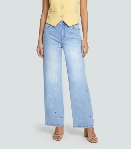 Barcelona Jean Para Mujer Con Brillos Thalia DerkAZ