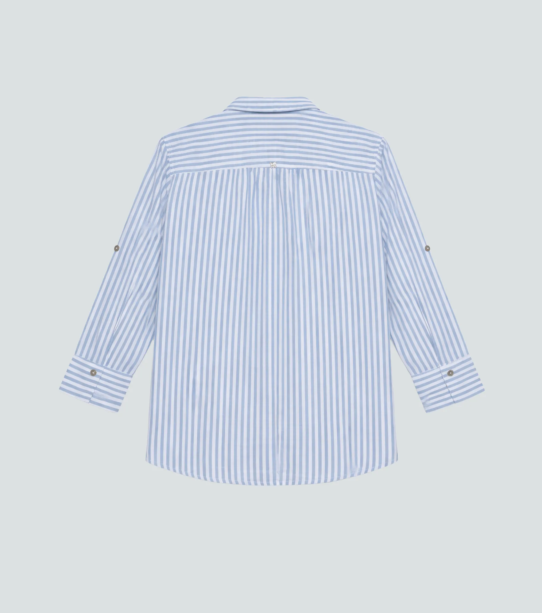 Blusa De Rayas En Lino Manga 3 4 Derek 832885 AZ