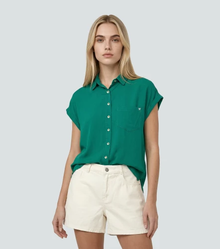 Blusa Para Mujer Camisera Unicolor Victoria DerekVM