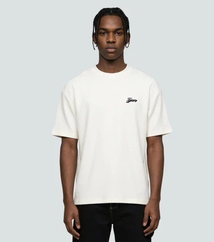 Borton T Shirt Cuello Tejido En Lineas TyperBH