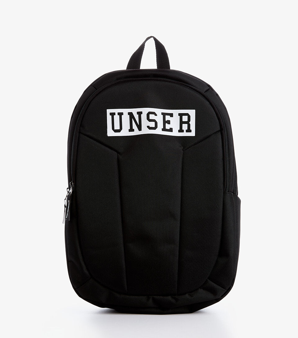 Morral Para Hombre Unicolor Con Bolsillos Y Texto Unser 832973 NG