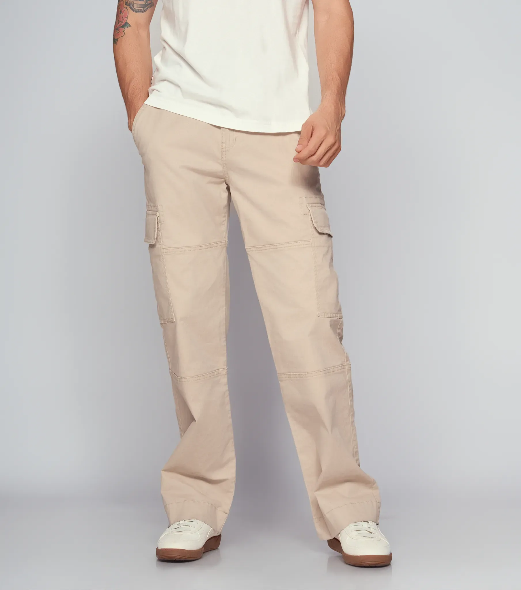 Pantalon Para Hombre Cargo Bota RectaKQ
