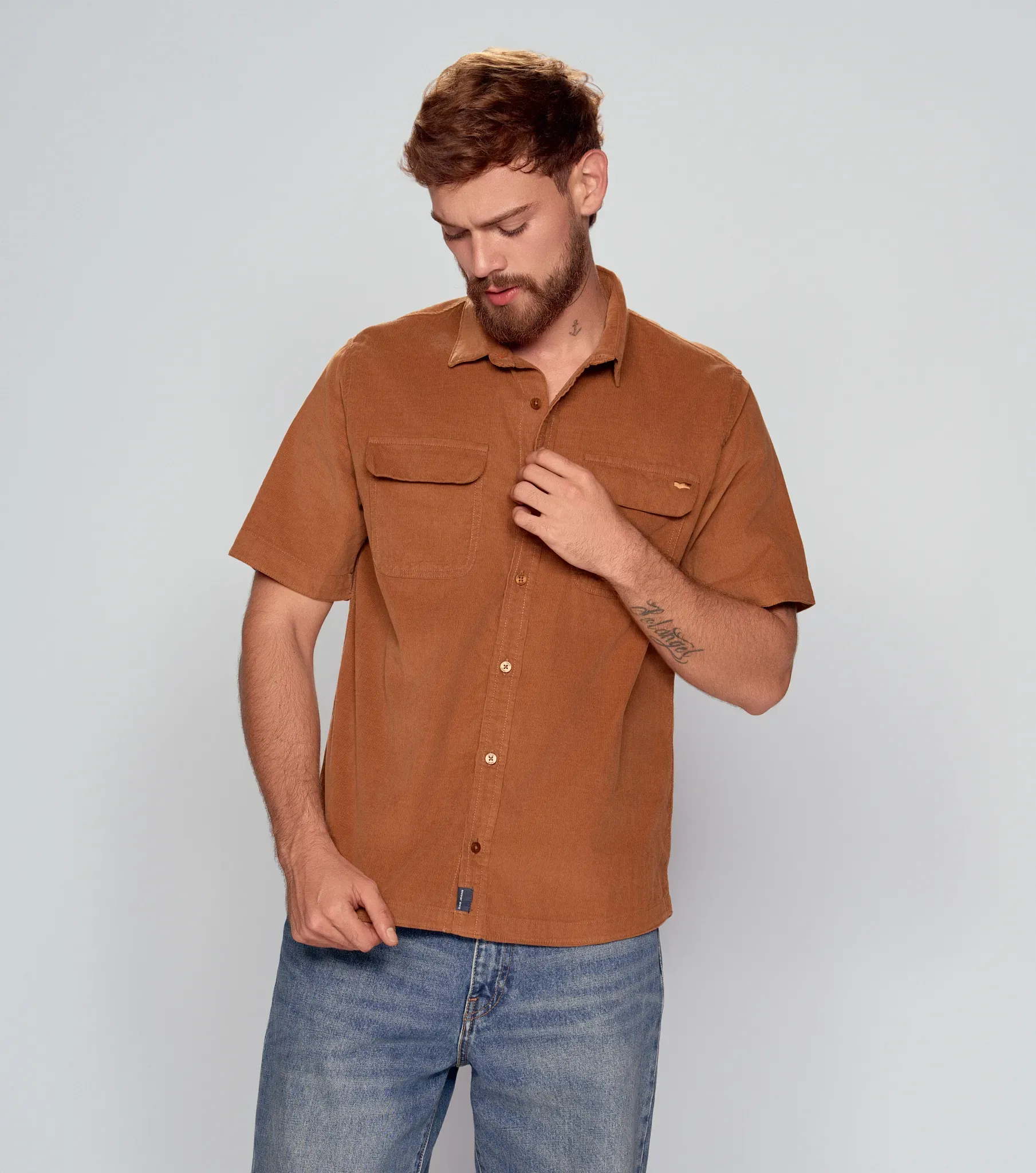 Renzo Camisa Slim Masculina GasCD
