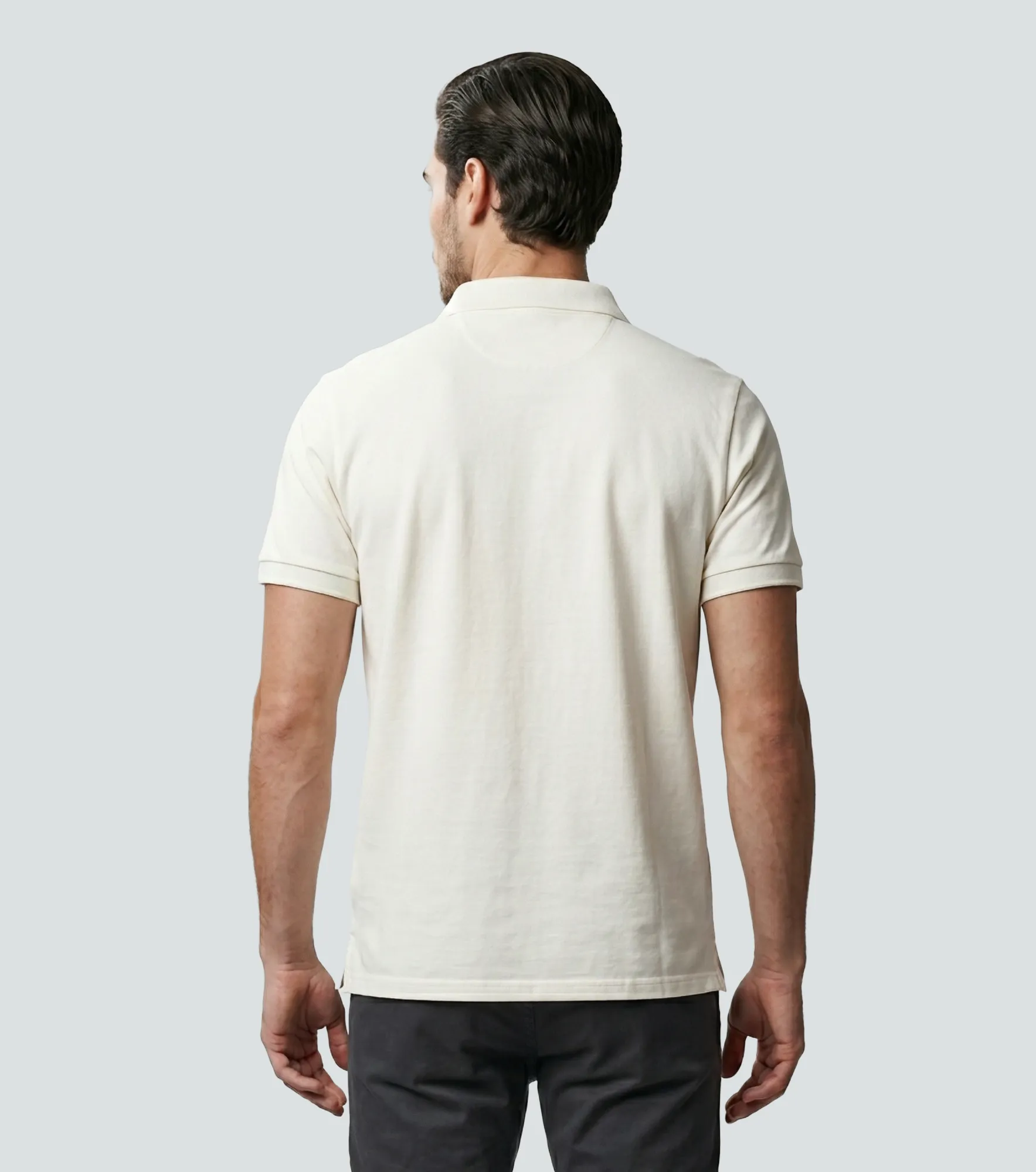 Comfort Joel Polo Unicolor Con Tejidos Al Tono Unser 836175 AR
