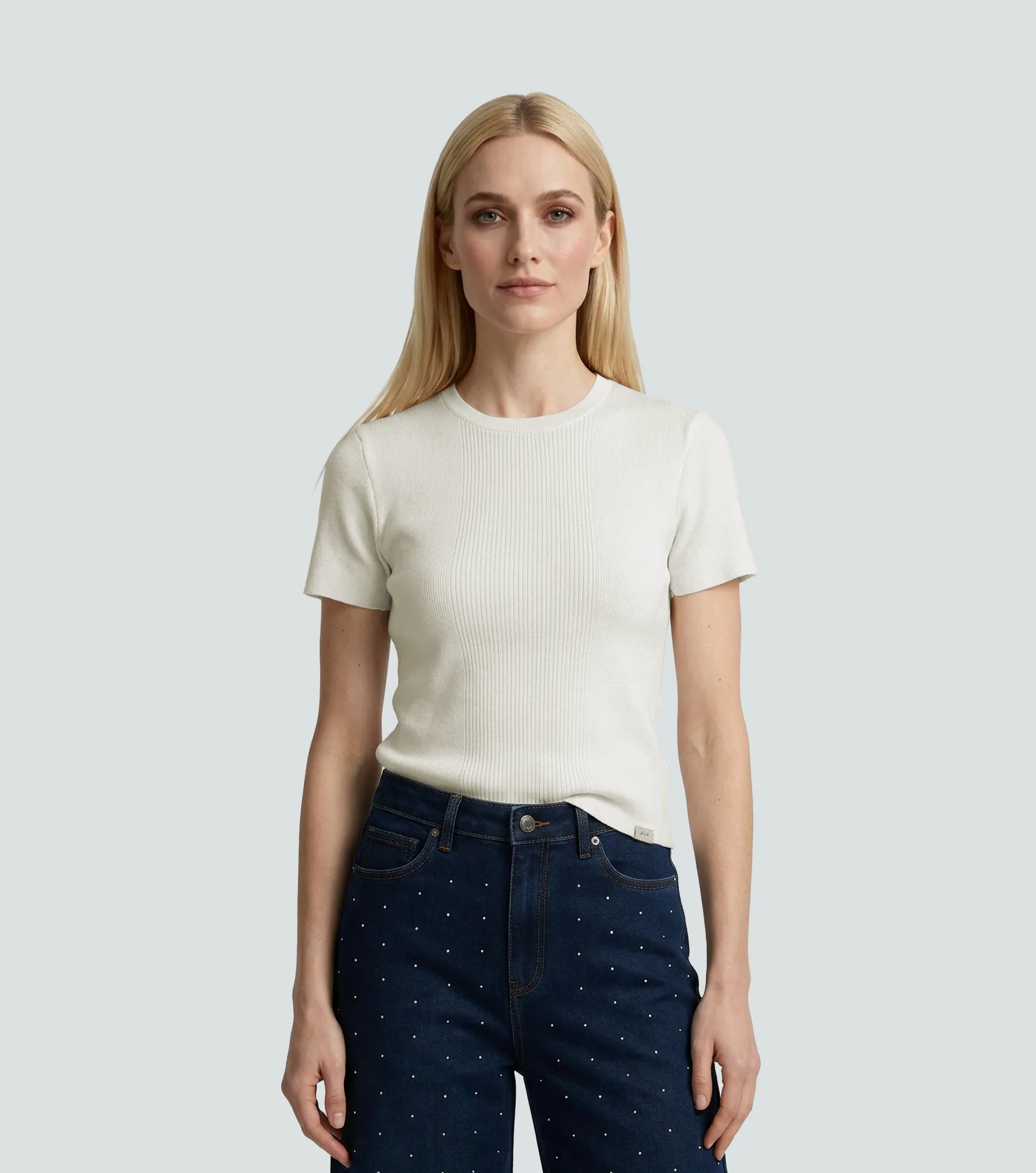 Blusa Tejida Para Mujer Manga Corta Sabrina DerekAR