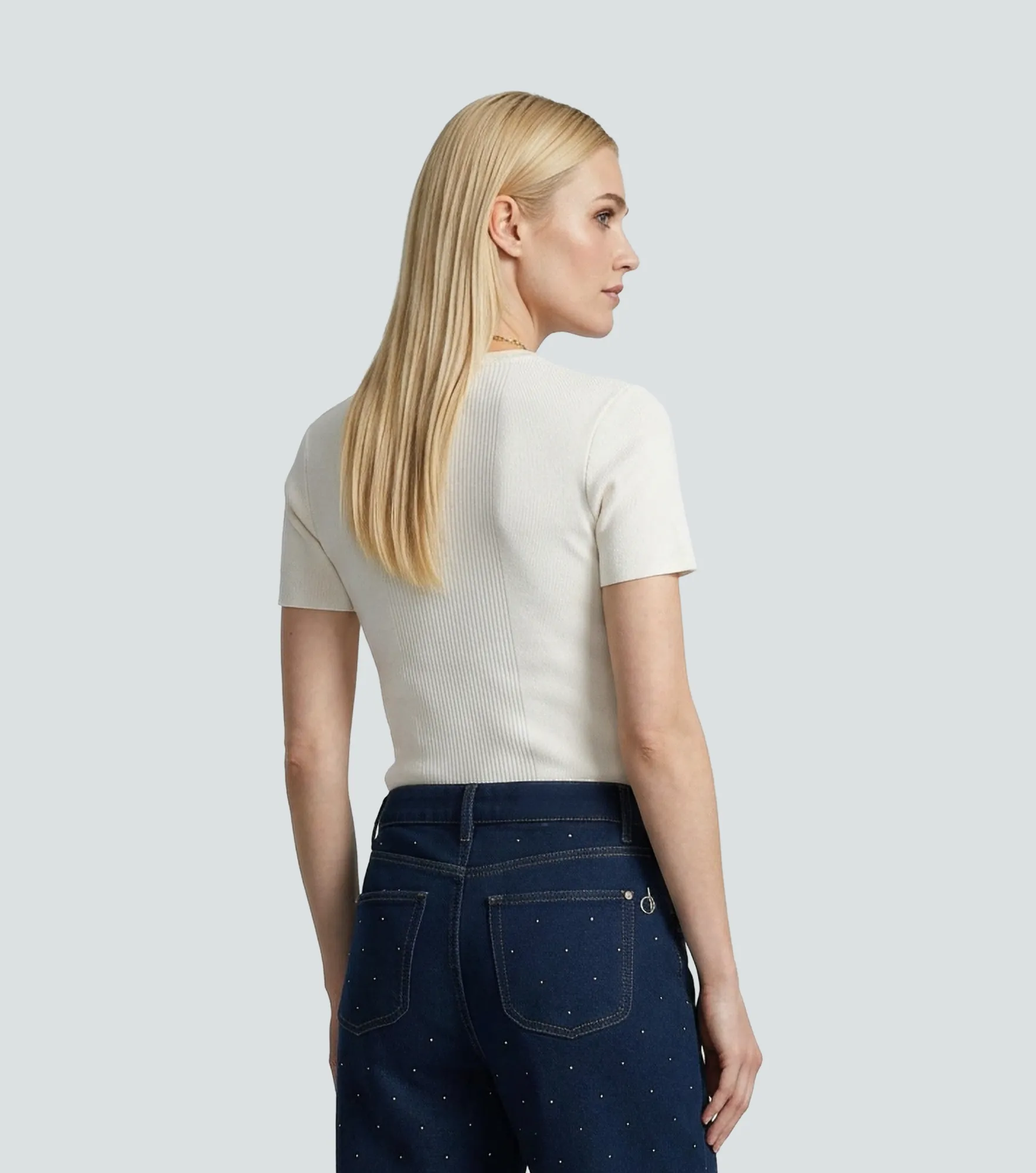Blusa Tejida Para Mujer Manga Corta Sabrina Derek 837654 AR