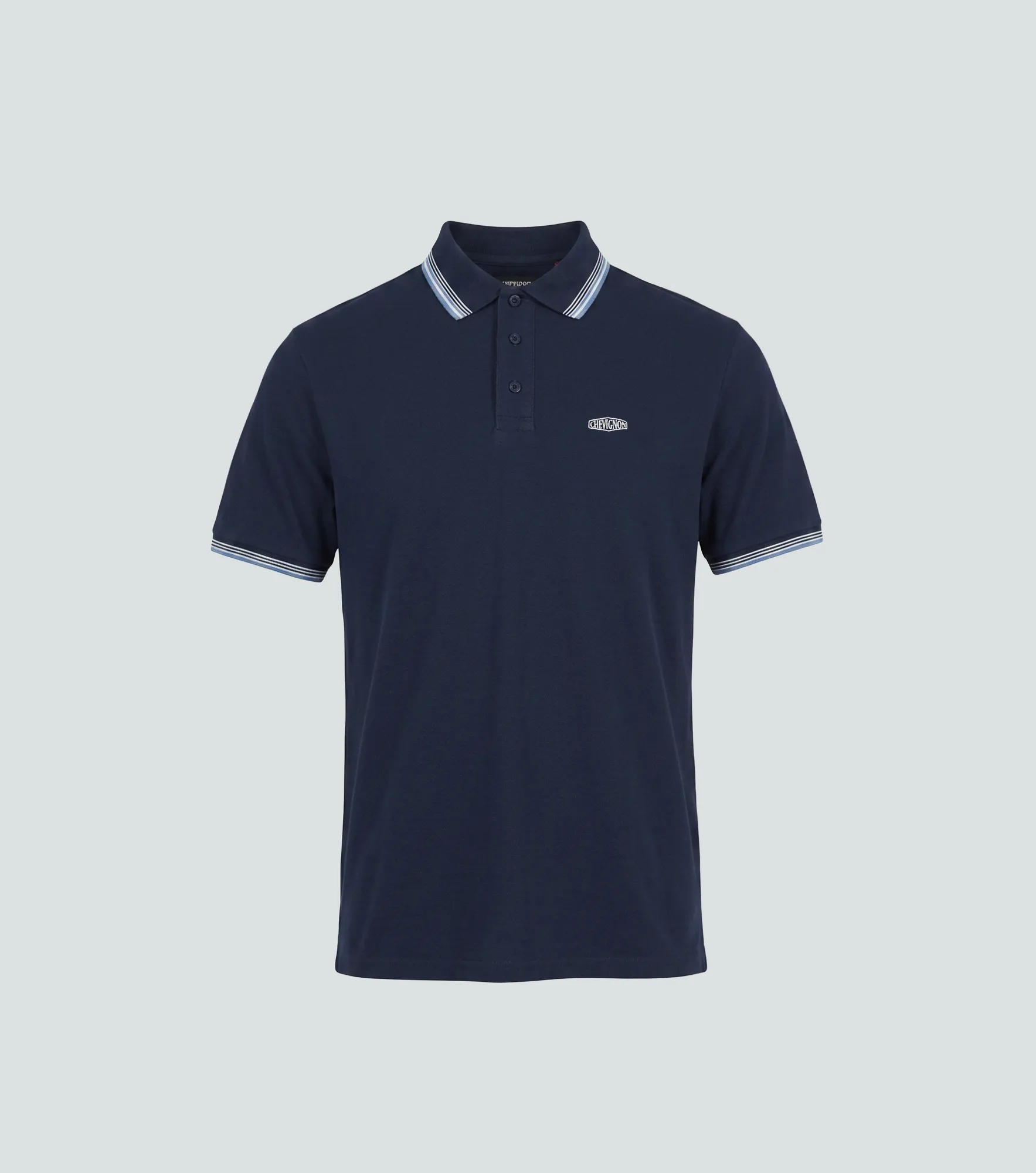 Polo Chevignon Details Neck Mc 134055 AZ