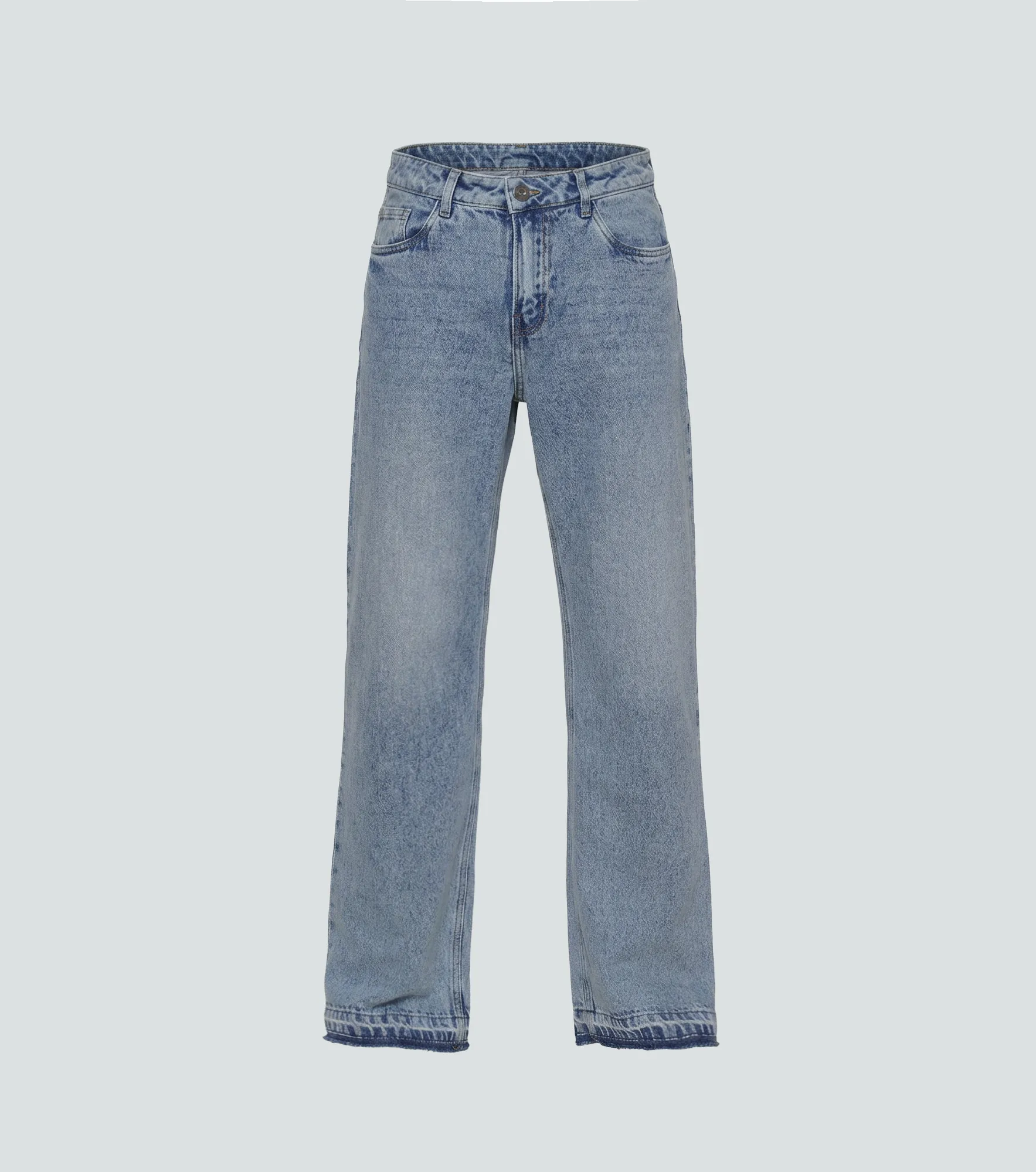 Stell Kael Jean Claro 5 Bolsillos Con Bota Recta Y Cremallera Unser 835503 AZ