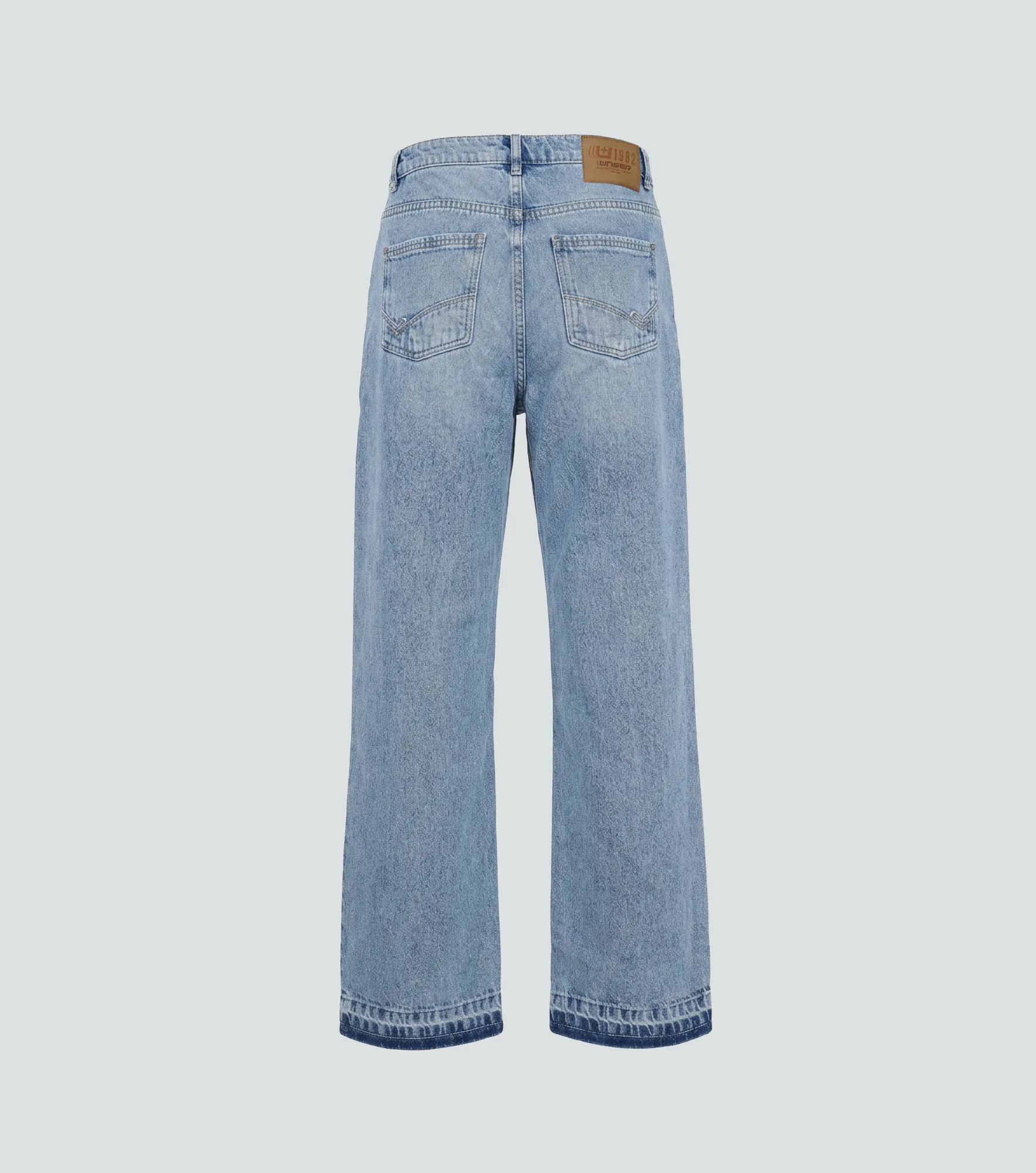 Stell Kael Jean Claro 5 Bolsillos Con Bota Recta Y Cremallera Unser 835503 AZ