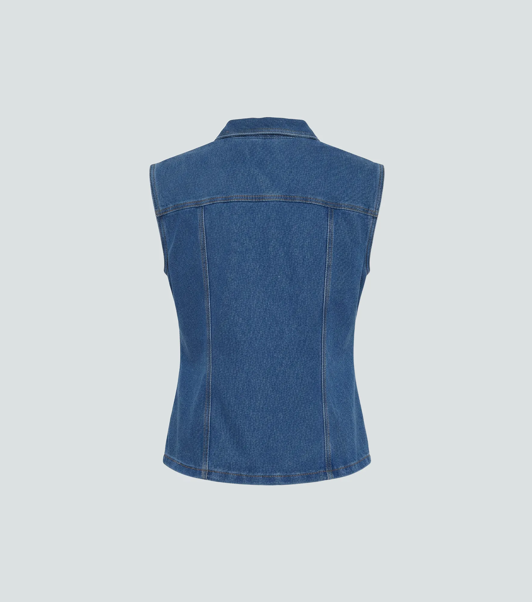 Chaleco En Indigo Para Mujer Con Proceso Tatis Derek 836005 AZ
