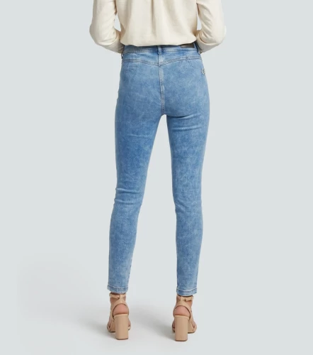 Praga Jean Para Mujer Pull Up Bota Skinny Anna DerekAZ