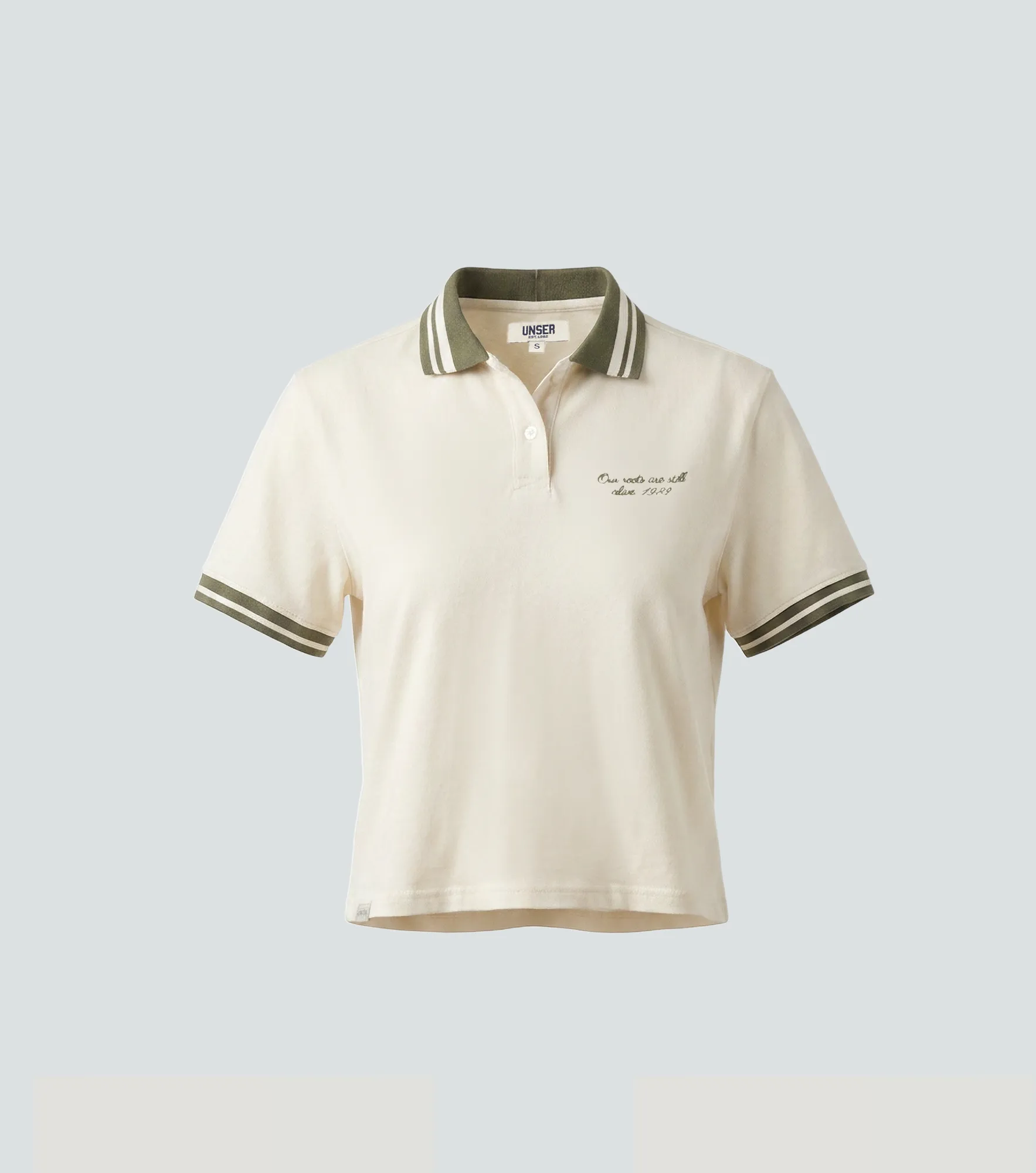 Cielo Polo Unicolor Con Tejidos Y Bordado En Delantero Unser 836969 BG