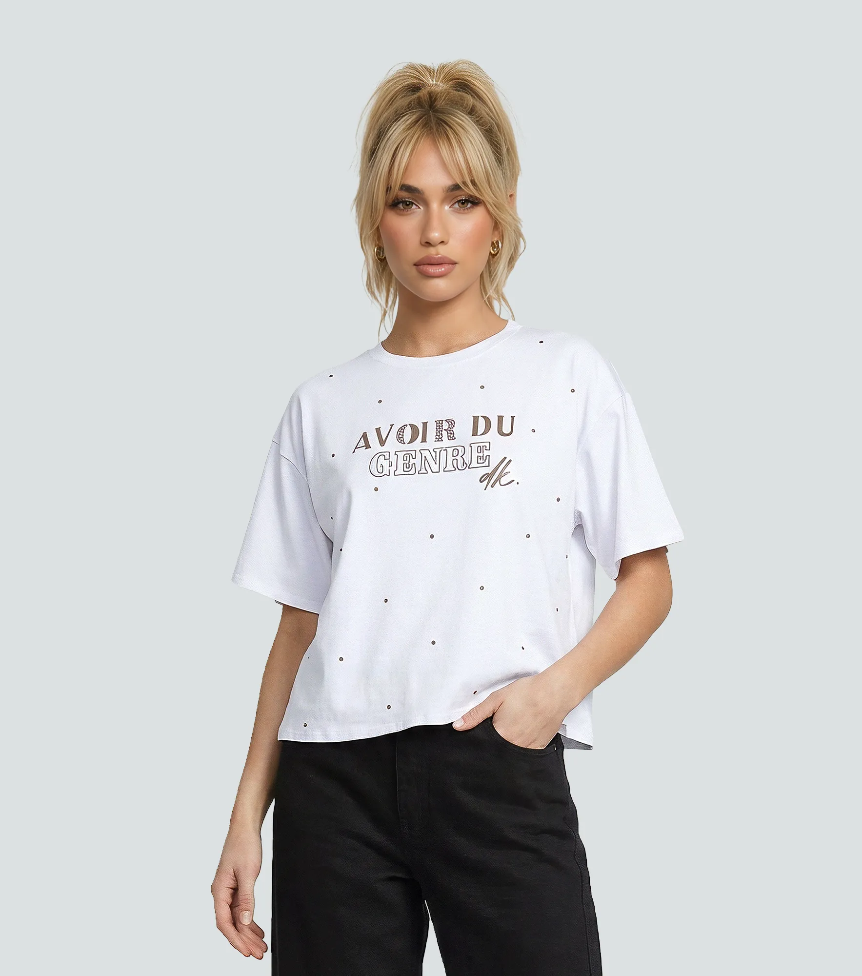 Camiseta Para Mujer Karen Derek 837201 BL