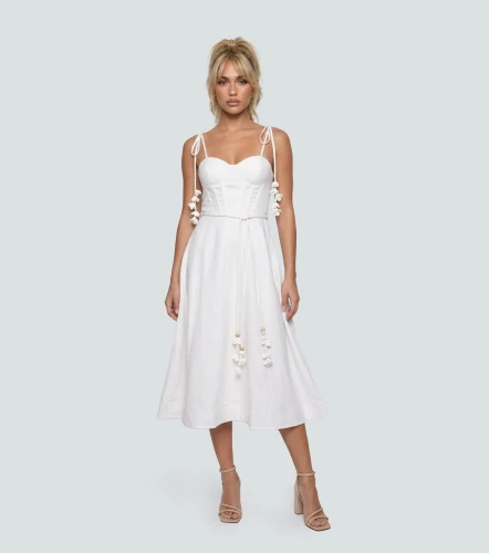Vestido Midi Unicolor DerekBL