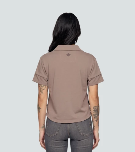 Nari T Shirt Tipo Polo Regular Femenina GroggyKQ
