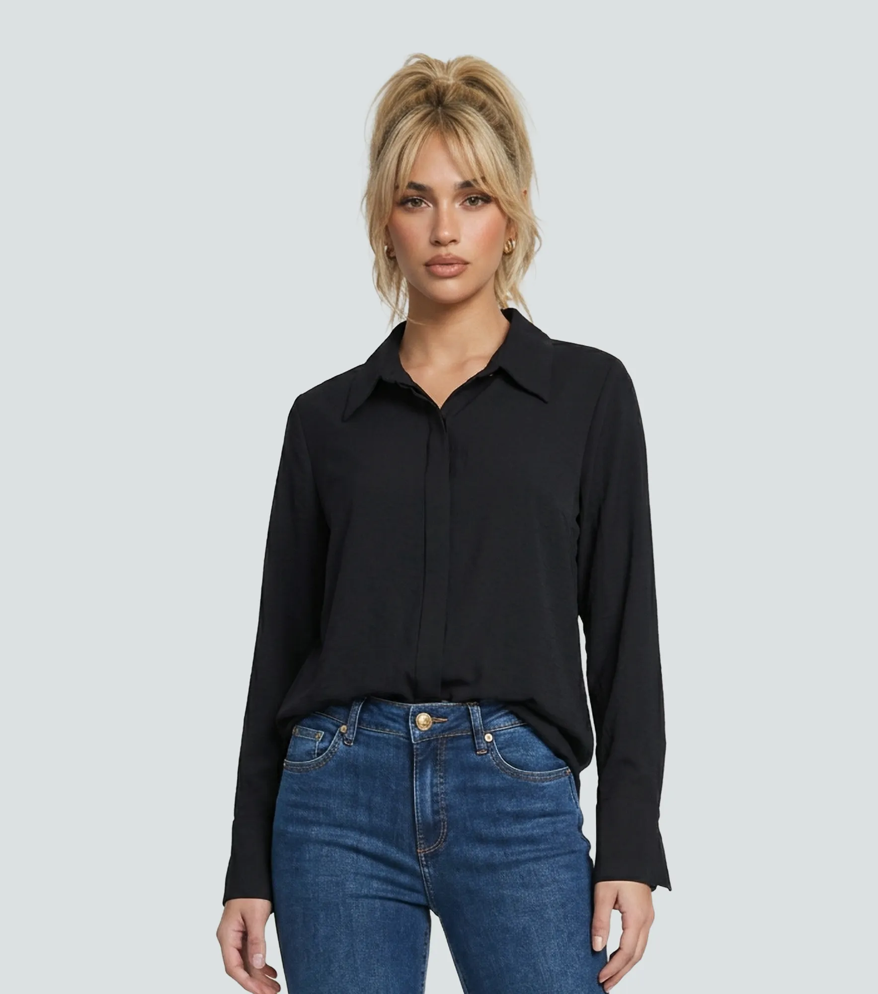 Blusa Camisera Para Mujer En Lino Janice DerekNG