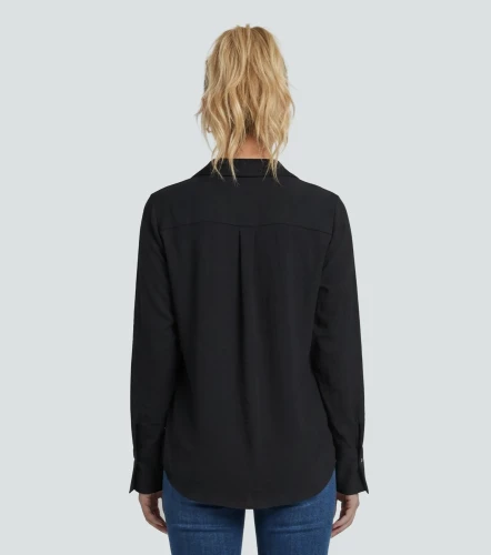 Blusa Camisera Para Mujer En Lino Janice DerekNG