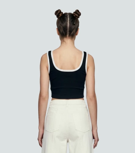 Alice Blusa Slim Con Sesgos En Contraste TyperNG