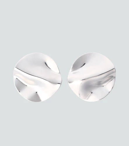 Aretes Grandes De Disco Con Forma Organica DerekPT