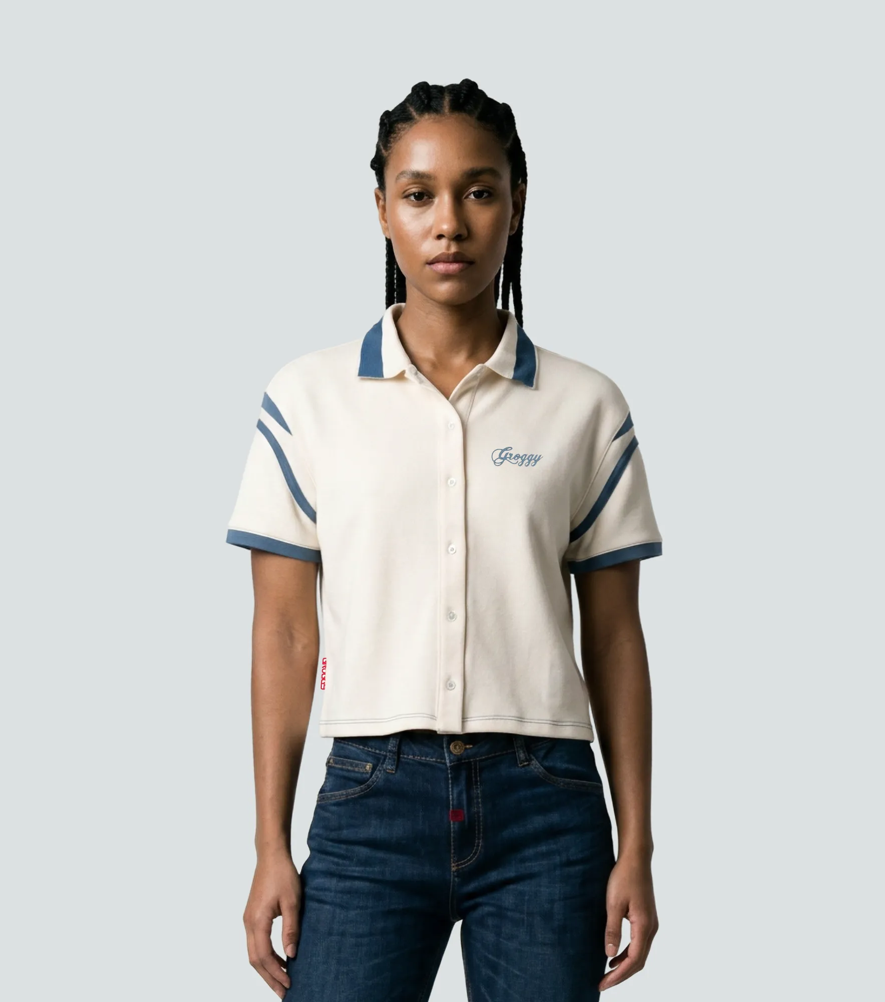 Stormi Blusa Regular Tipo Polo Femenina Groggy 837407 CU