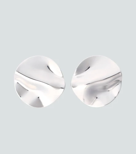 Aretes Grandes De Disco Con Forma Organica DerekPT
