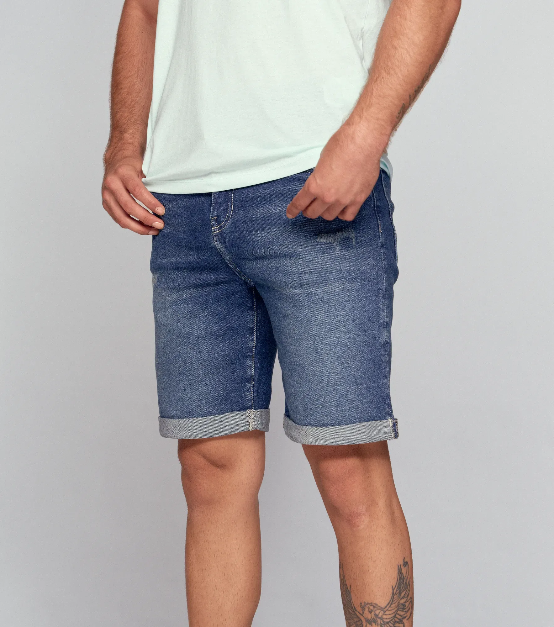 Bermuda Para Hombre En Indigo 5 Bolsillos UnserAZ