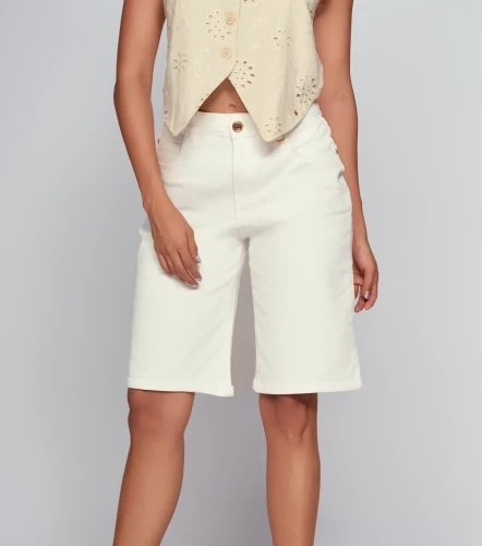 Bermuda Para Mujer En Indigo Unicolor DerekBH