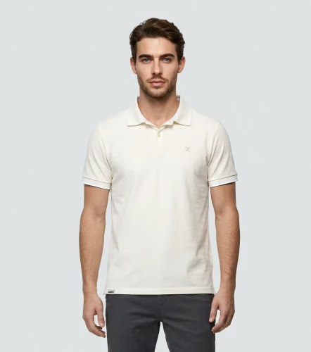 Comfort Joel Polo Unicolor Con Tejidos Al Tono UnserAR