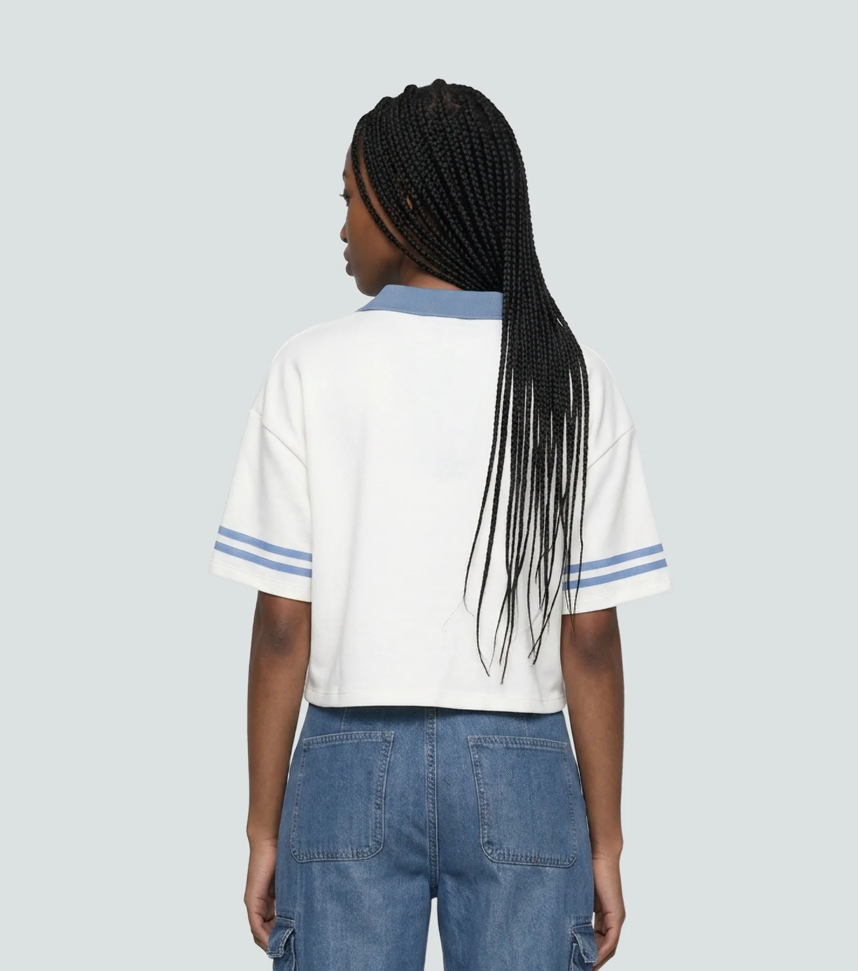 Nohe Blusa Crop Tipo Polo Estampada Typer 833539 AD
