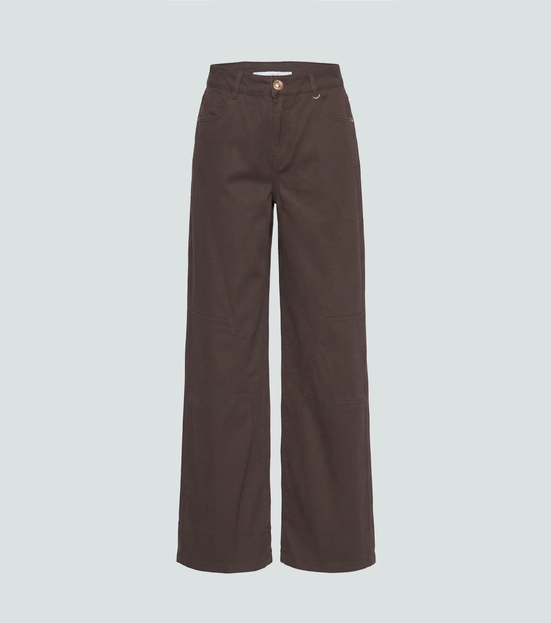 Pantalon Wide Leg En Drill Unicolor Andrew Derek 834907 CF